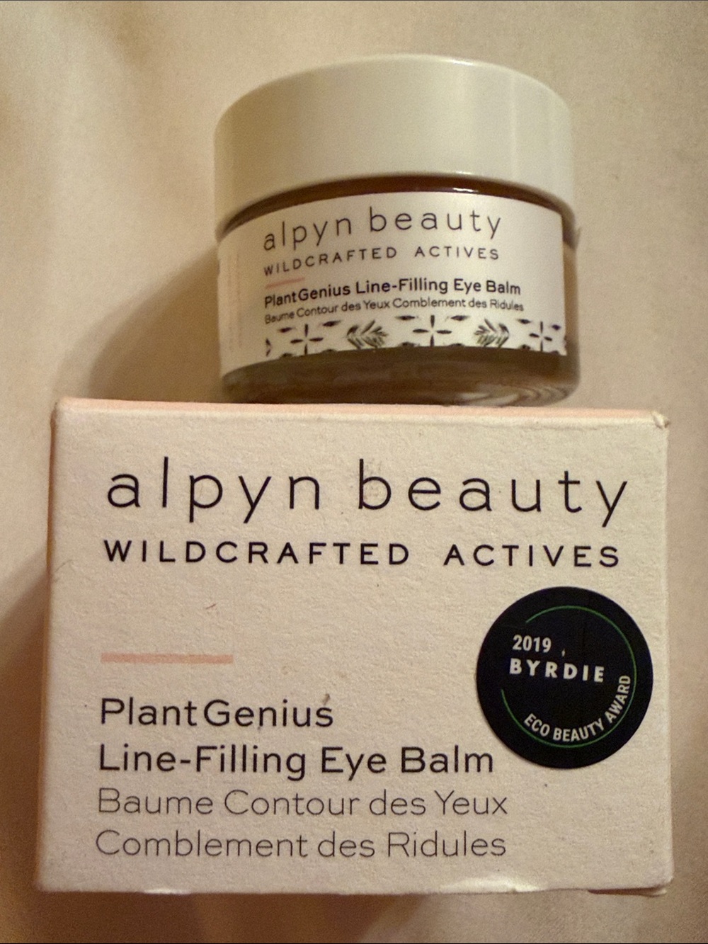 NEW Alpyn Beauty PlantGenius Line-Filling Eye Balm full size 0.5 fl oz / 14 ml